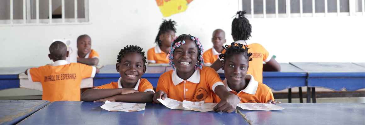 Local school children in Angola